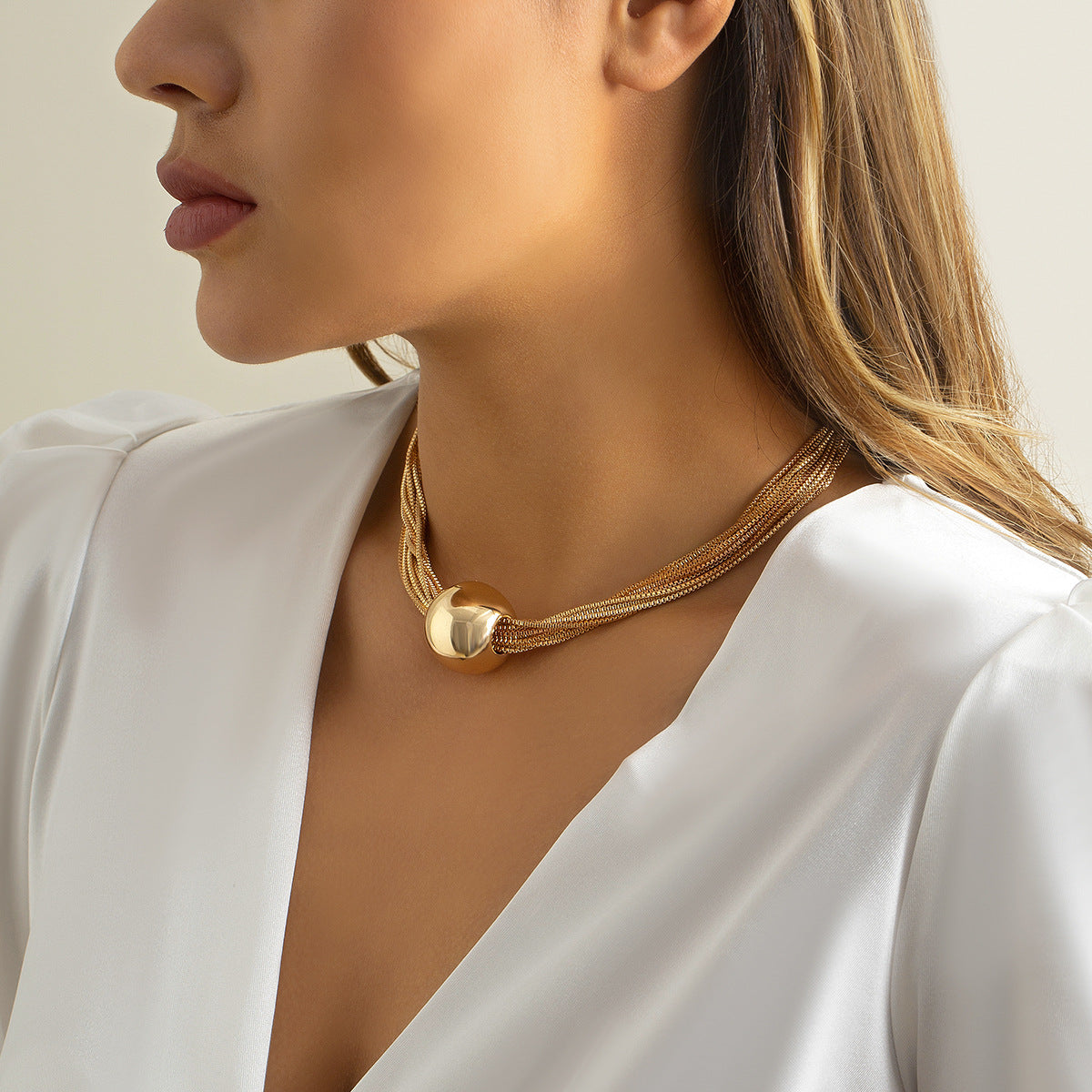 Punk Layered Chain Necklace