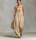 Strapless Ruched Jumpsuit