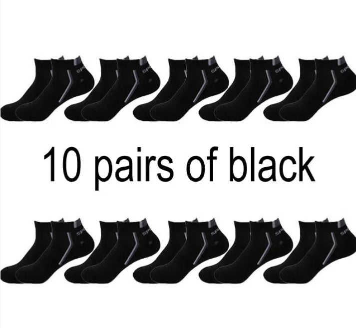 Men's Cotton No-Show Socks (Multi-Pack)