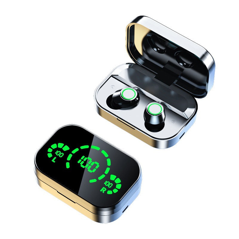 Wireless Earbuds with LED Battery Display