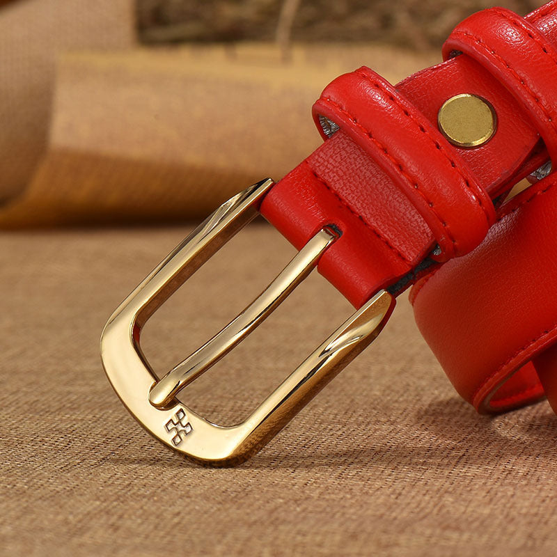 Double-Ring Leather Belt