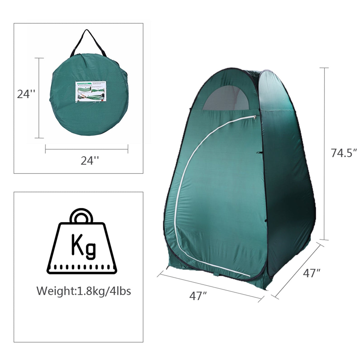 Pop-Up Privacy Changing Tent
