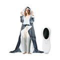 Wearable Heated Blanket with Hood