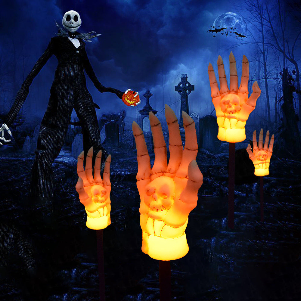 Solar Skeleton Hand Garden Light