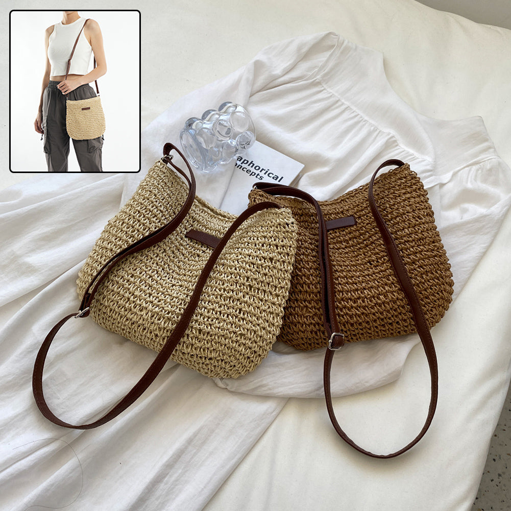 Straw Vacation Tote
