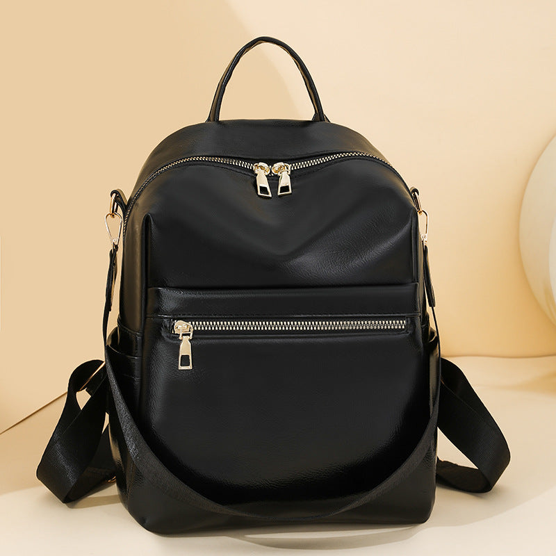PU Leather Travel Backpack