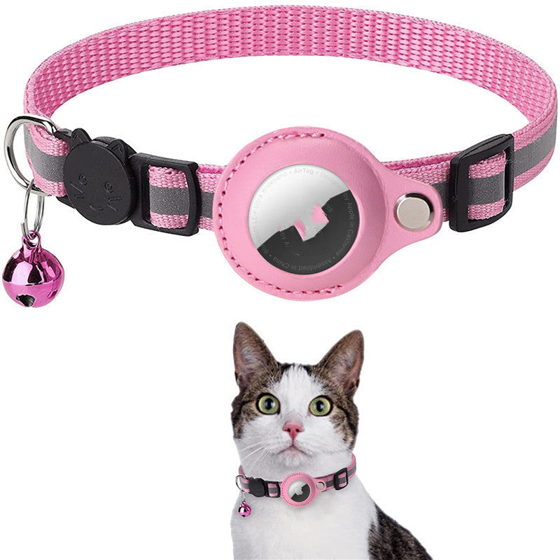 Reflective Collar with AirTag Holder