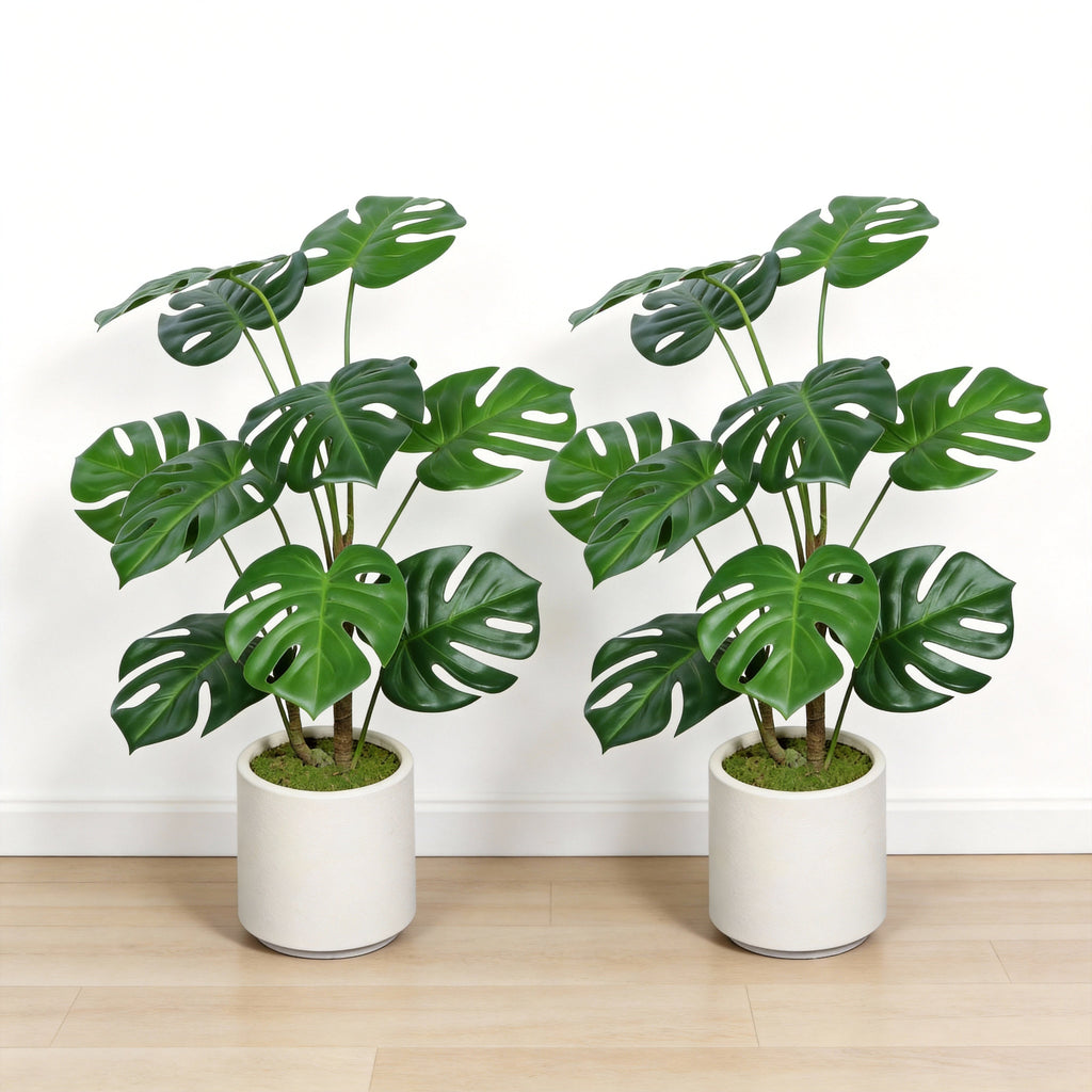 Artificial Monstera Plants (2 pcs)