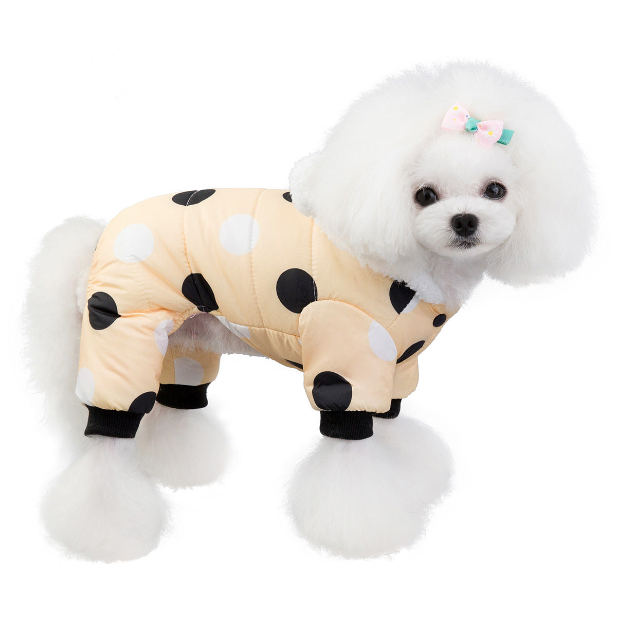 Polka Dot Four-Leg Dog Coat