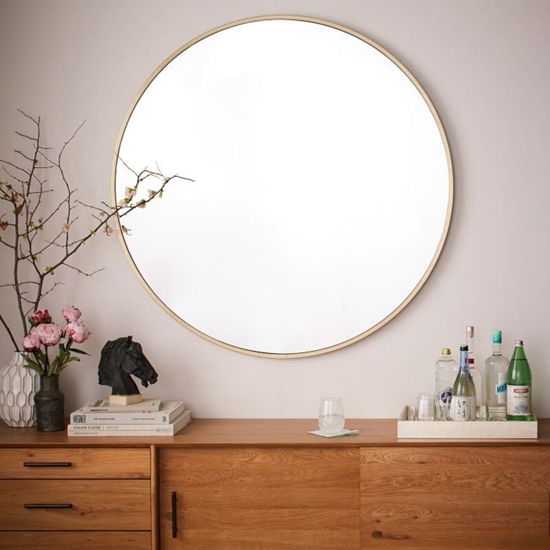 Round Metal Wall Mirror