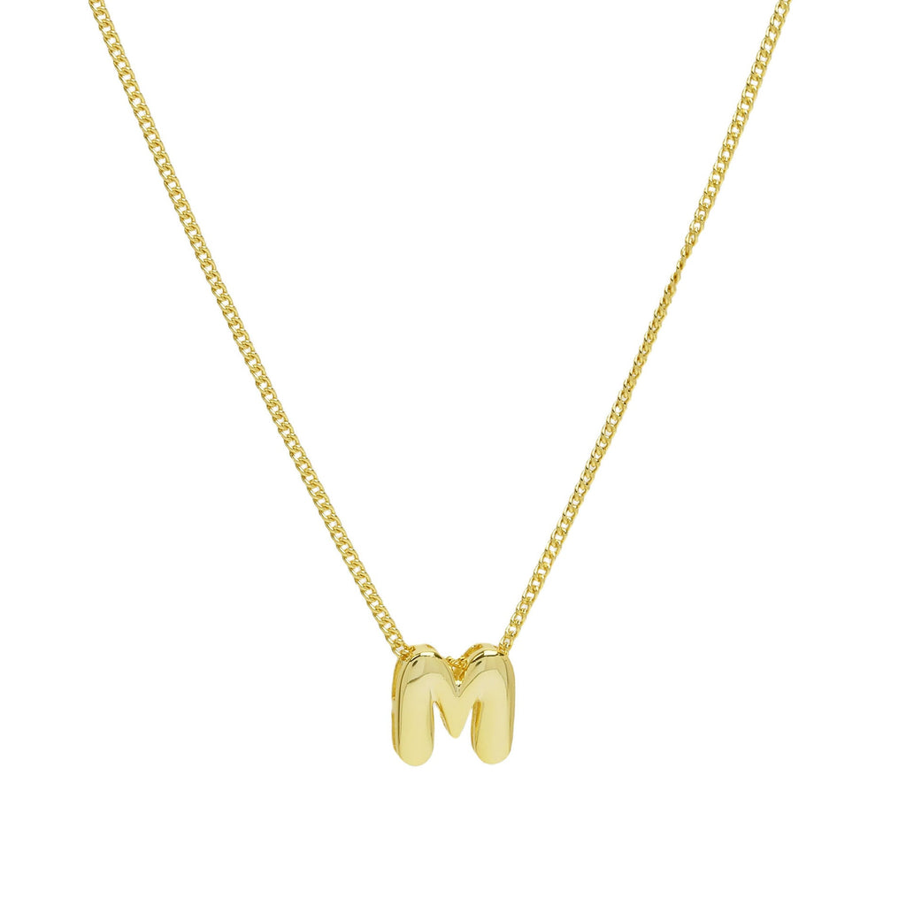 Initial Letter Pendant Necklace