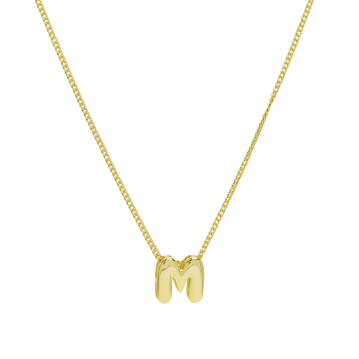 Initial Letter Pendant Necklace