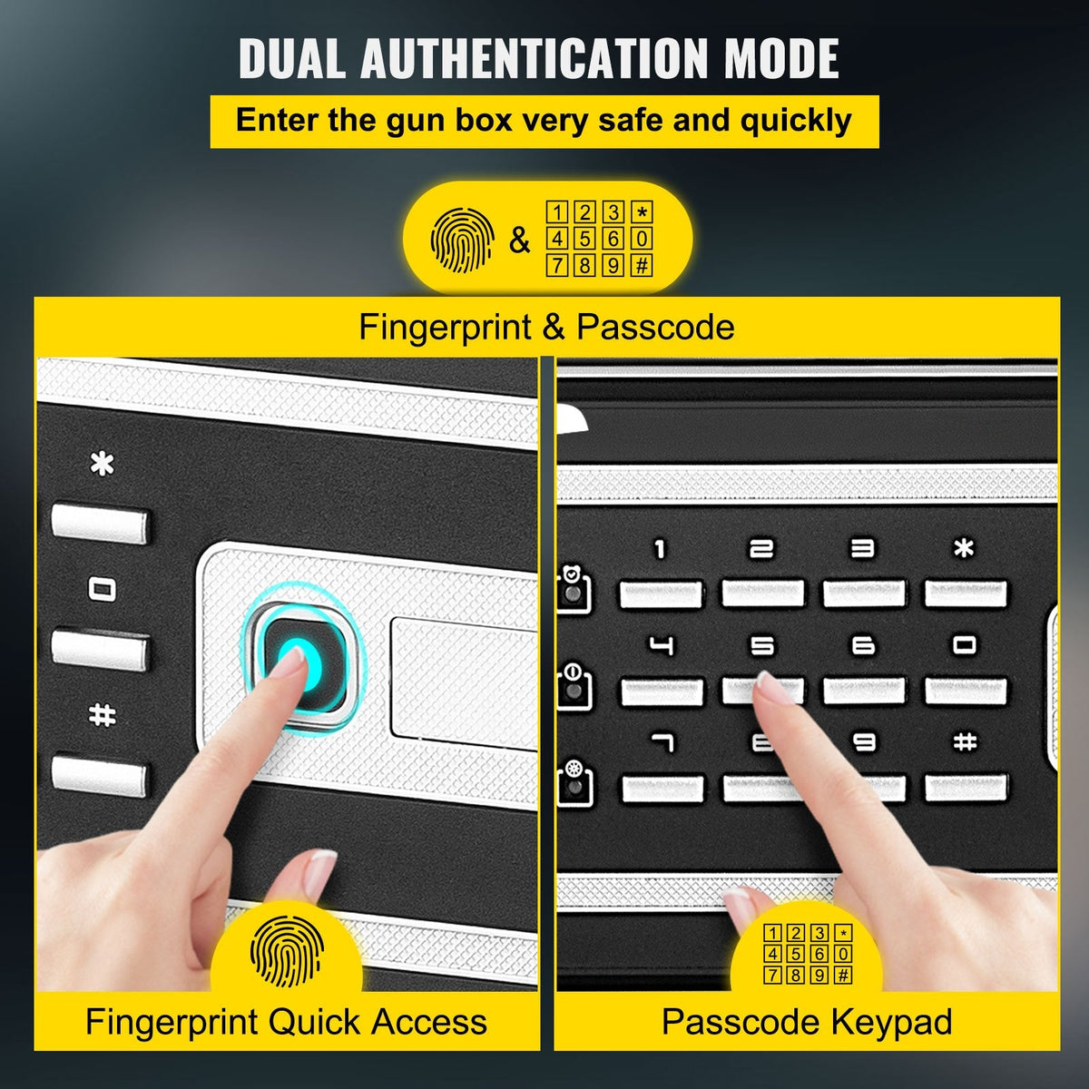 Fingerprint Safe with Keypad (2.1 cu ft)