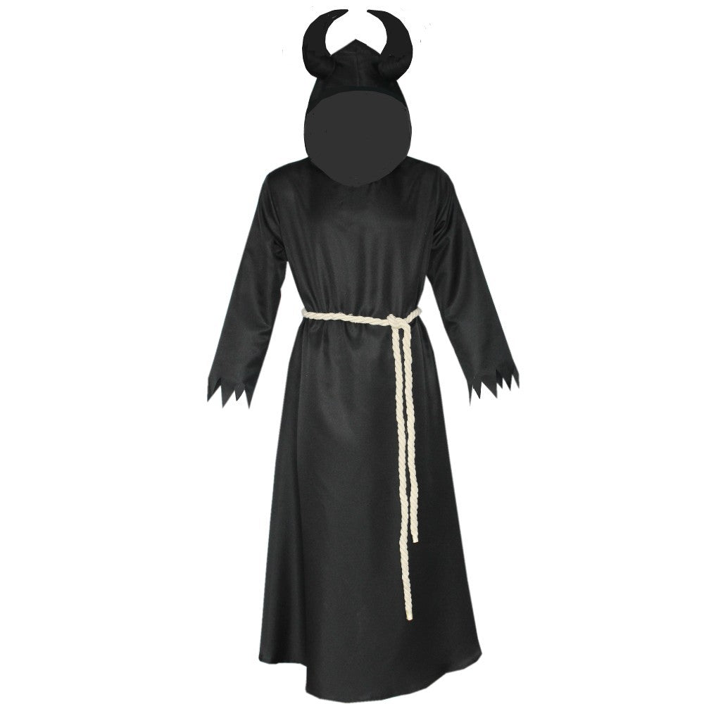 Horned Dark Wizard Cloak