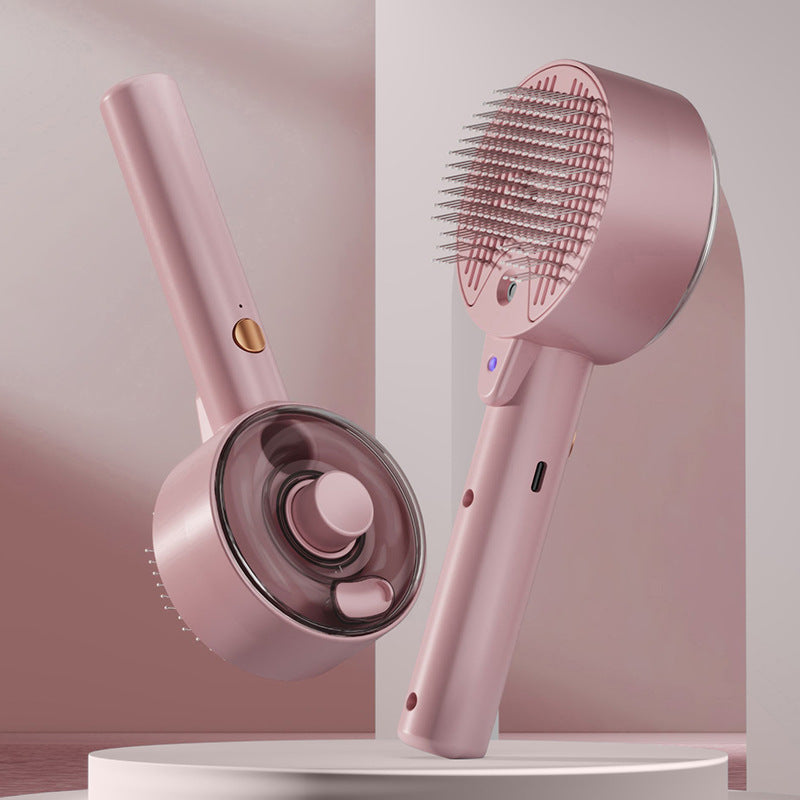 Self-Cleaning Pet Steam Brush