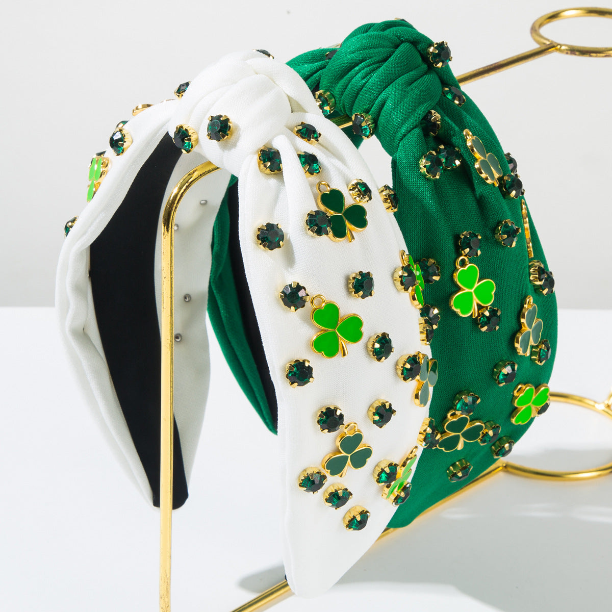 Rhinestone Clover Headband