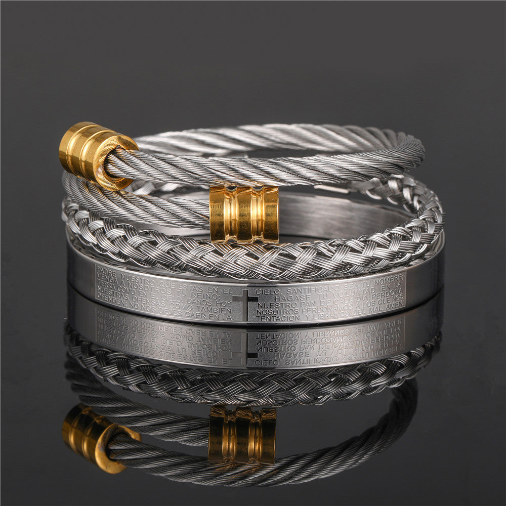 Roman Numeral Bangle Set