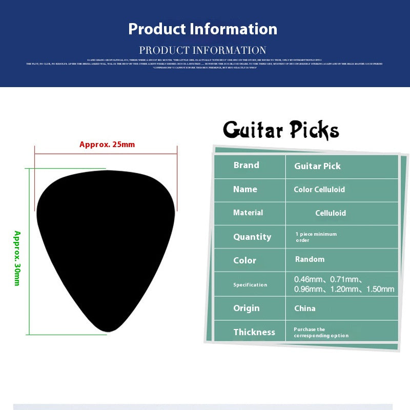 Celluloid Guitar Picks
