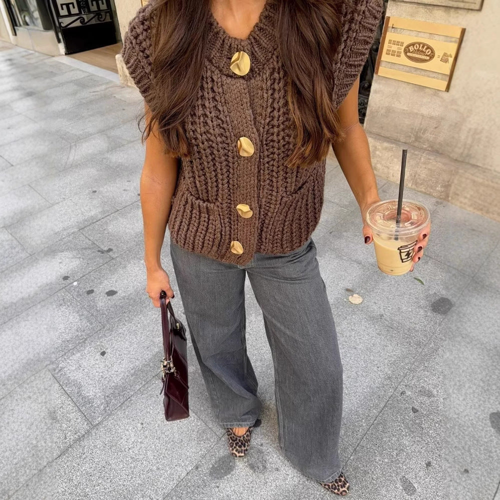 Women's Chunky Knit Vest