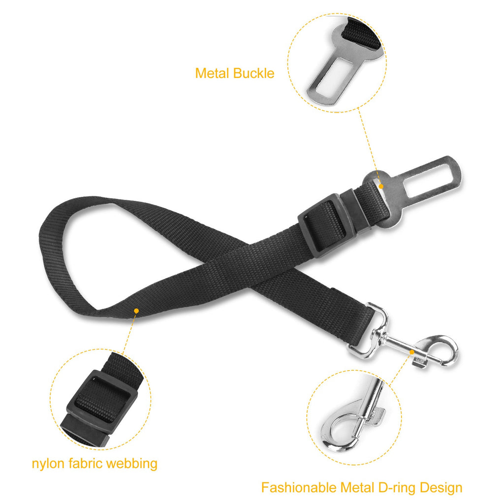 Pet Car Seat Belt Leash (2-Pack)