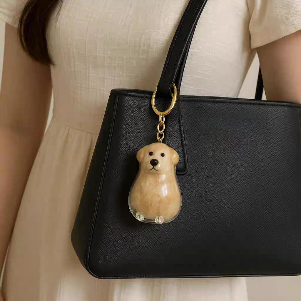 Dog Breed Fuzzy Keychain