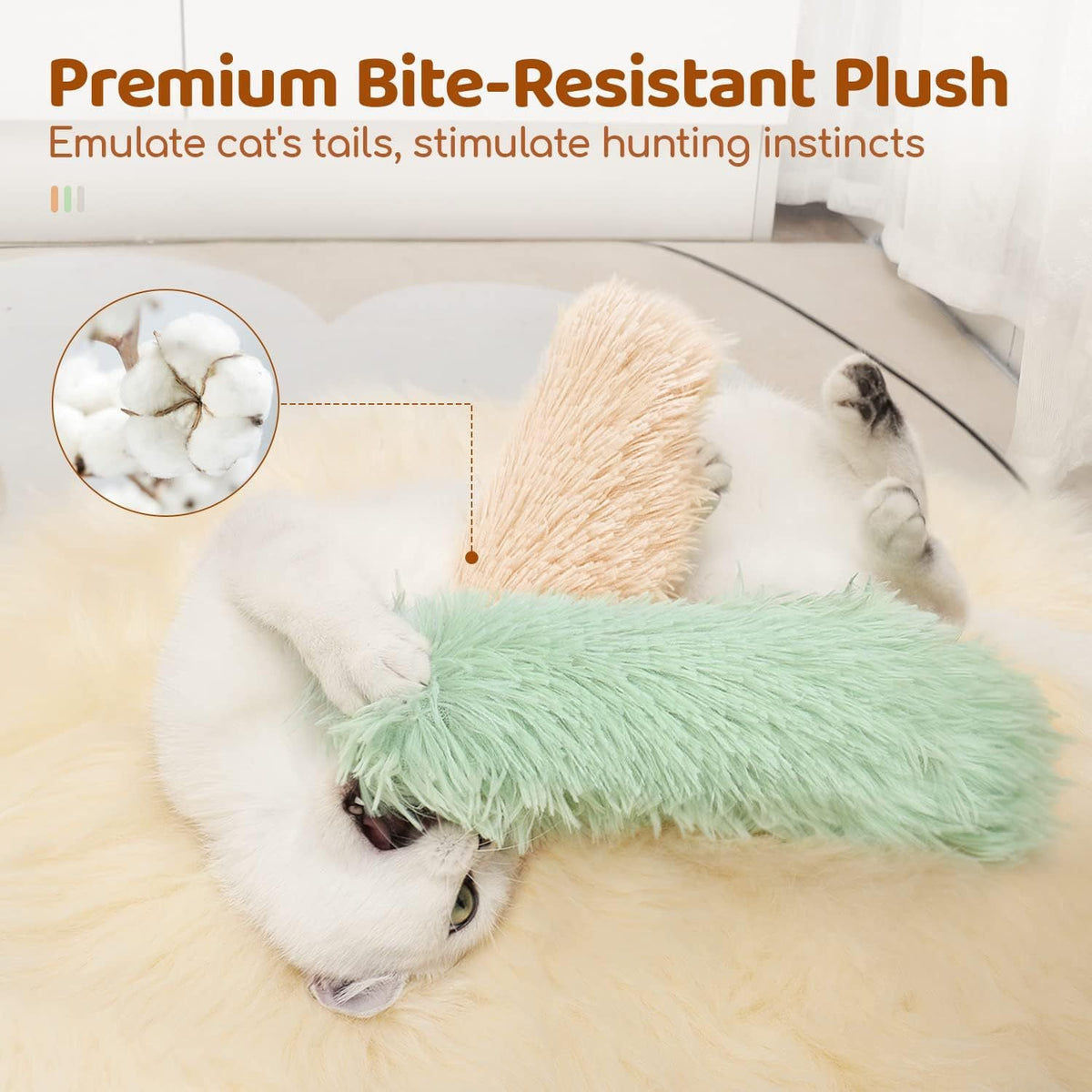 Plush Cat Kicker Pillow