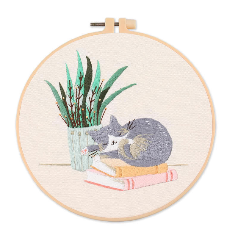 Cat Embroidery Kit