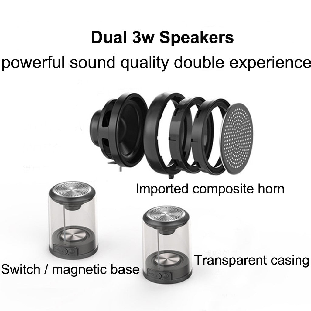 Clear Magnetic Bluetooth Speaker