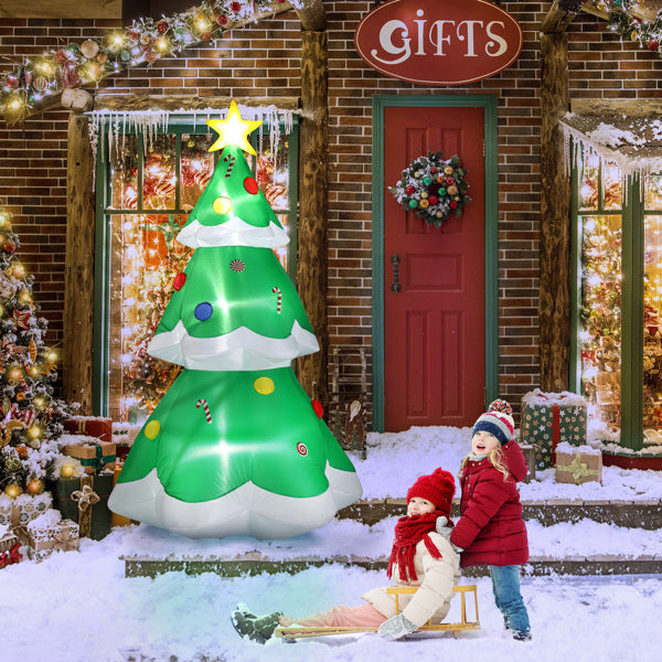 6.9 ft Inflatable Christmas Tree with Lights