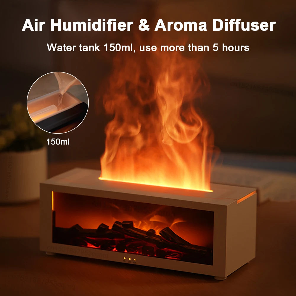 3D Flame Aroma Diffuser