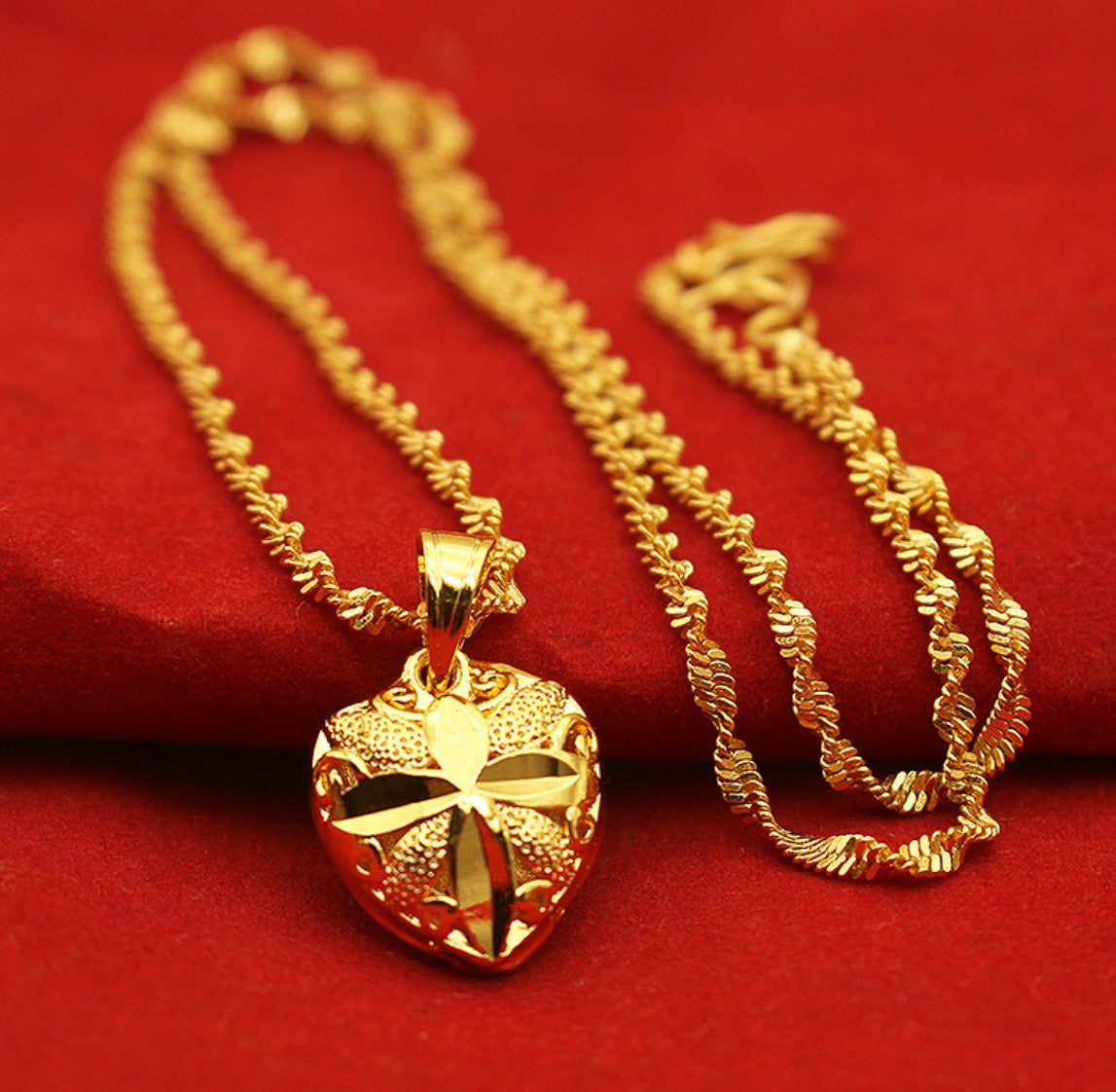 Gold-Plated Pendant Necklace