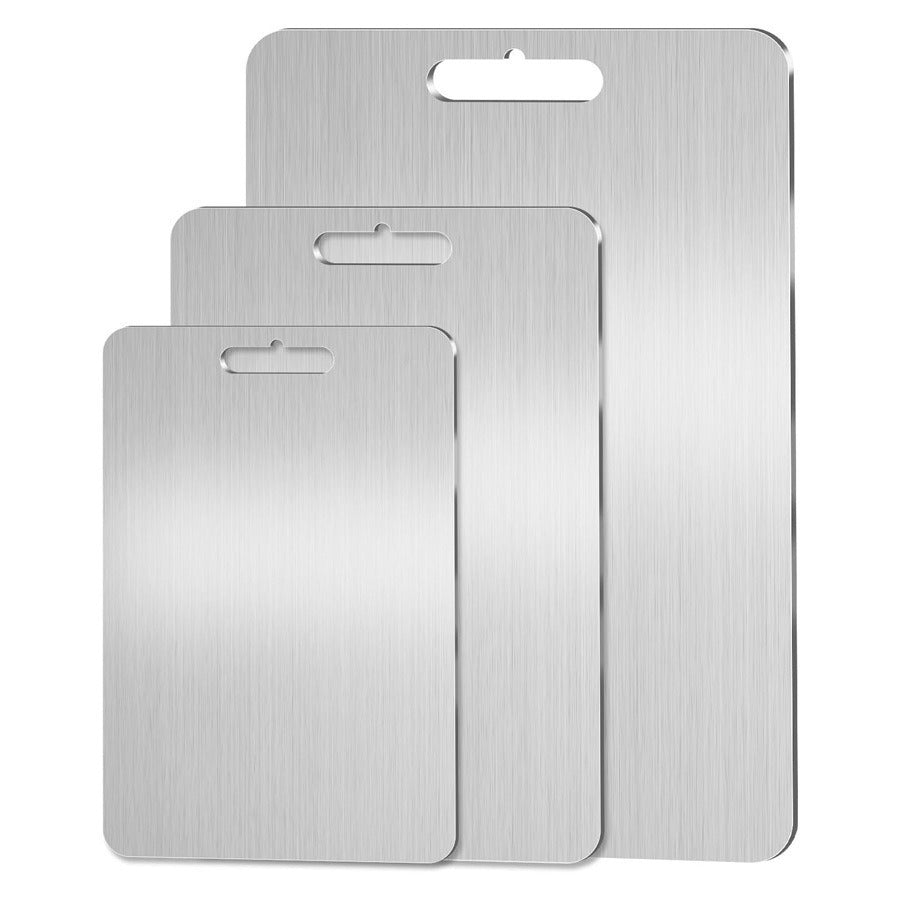 Double-Sided Stainless Steel Cutting Board