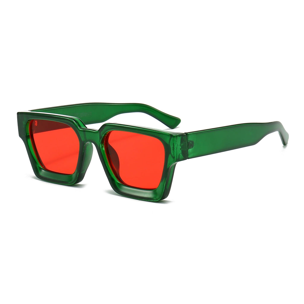 Thick-Frame Retro Sunglasses