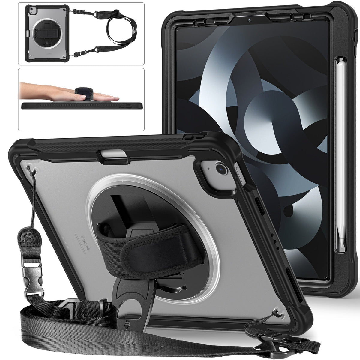 iPad mini 6 Rotating Case with Strap