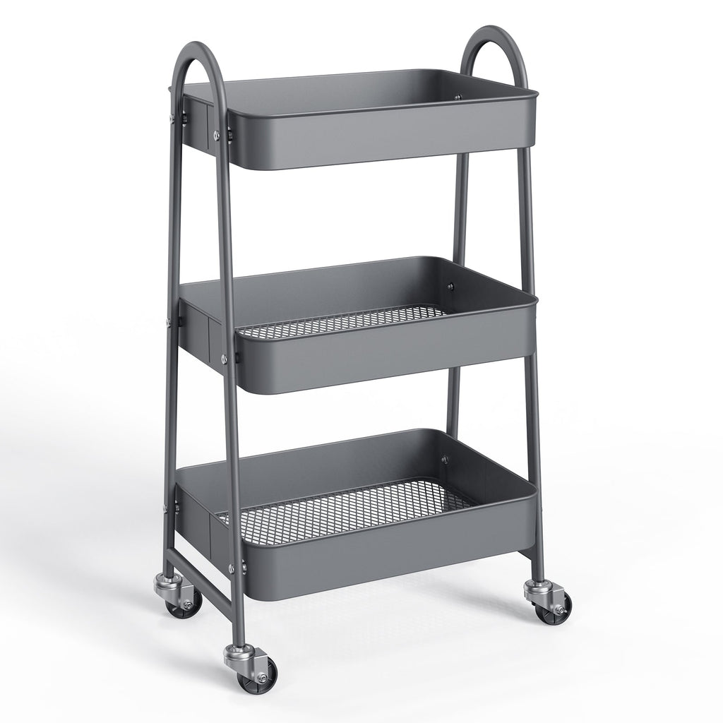 3-Tier Slim Rolling Cart