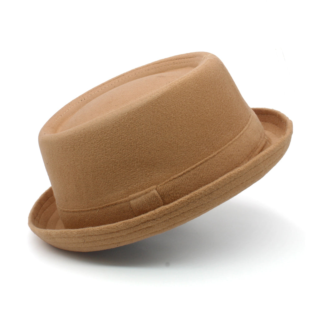 Men's Retro Flat-Top Fedora