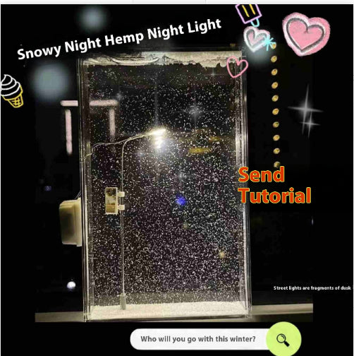DIY Snowy Village Night Light