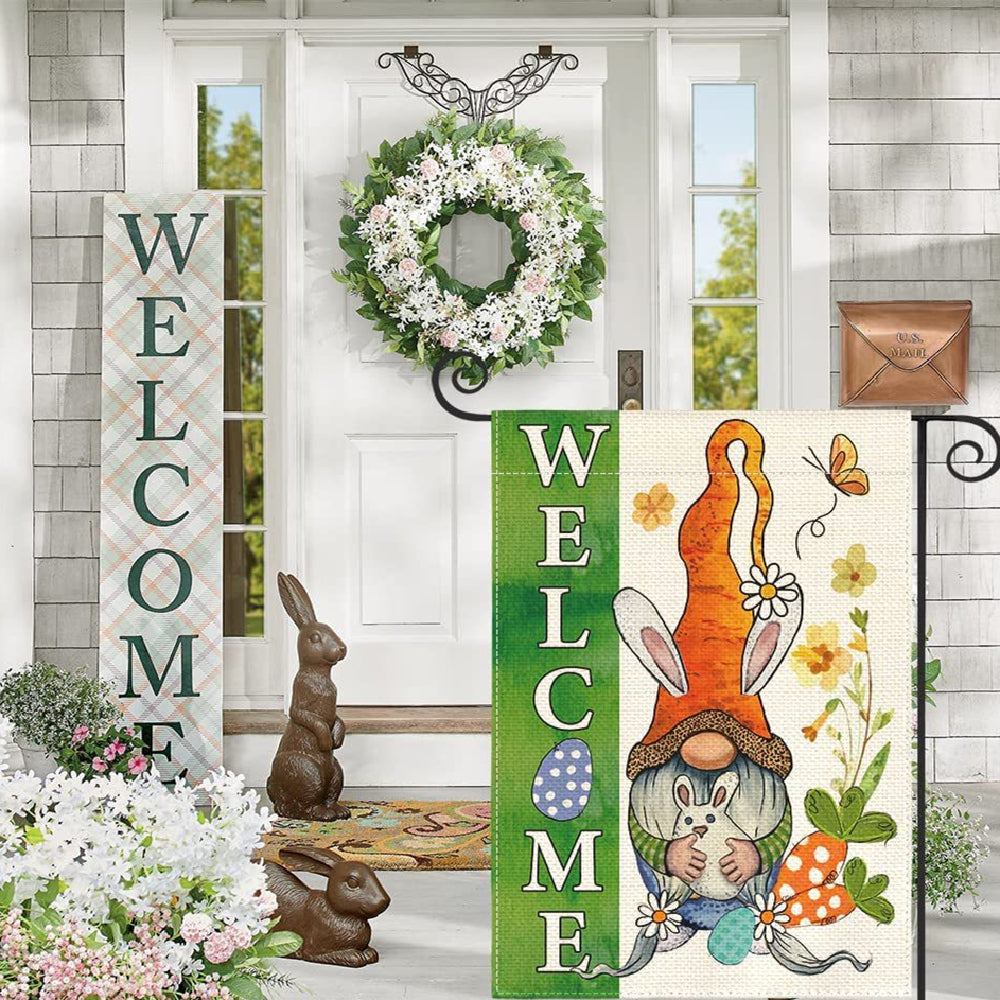 Double-Sided Linen Garden Flag