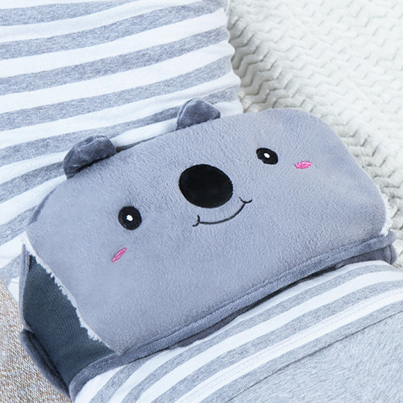 Plush Belly Warmer with Hot Water Bottle