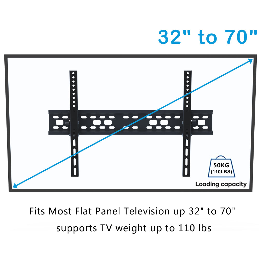 Full-Motion TV Wall Mount (32–70 in)