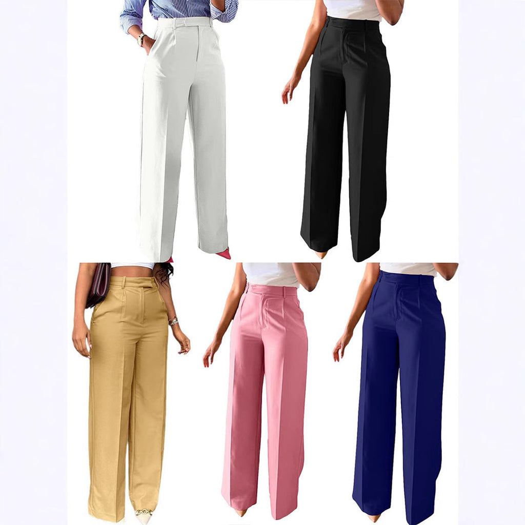 Women's High-Waist Wide-Leg Trousers