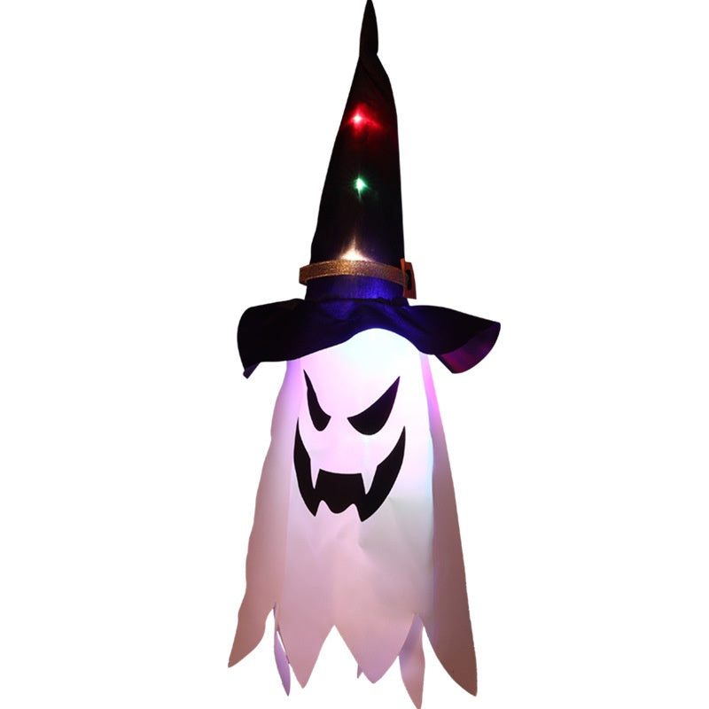 Glowing Ghost Wizard Hat Decor