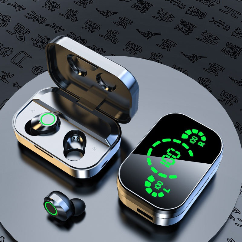 Wireless Earbuds with LED Battery Display