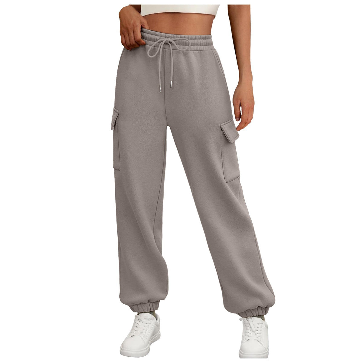 Fleece-Lined Baggy Joggers
