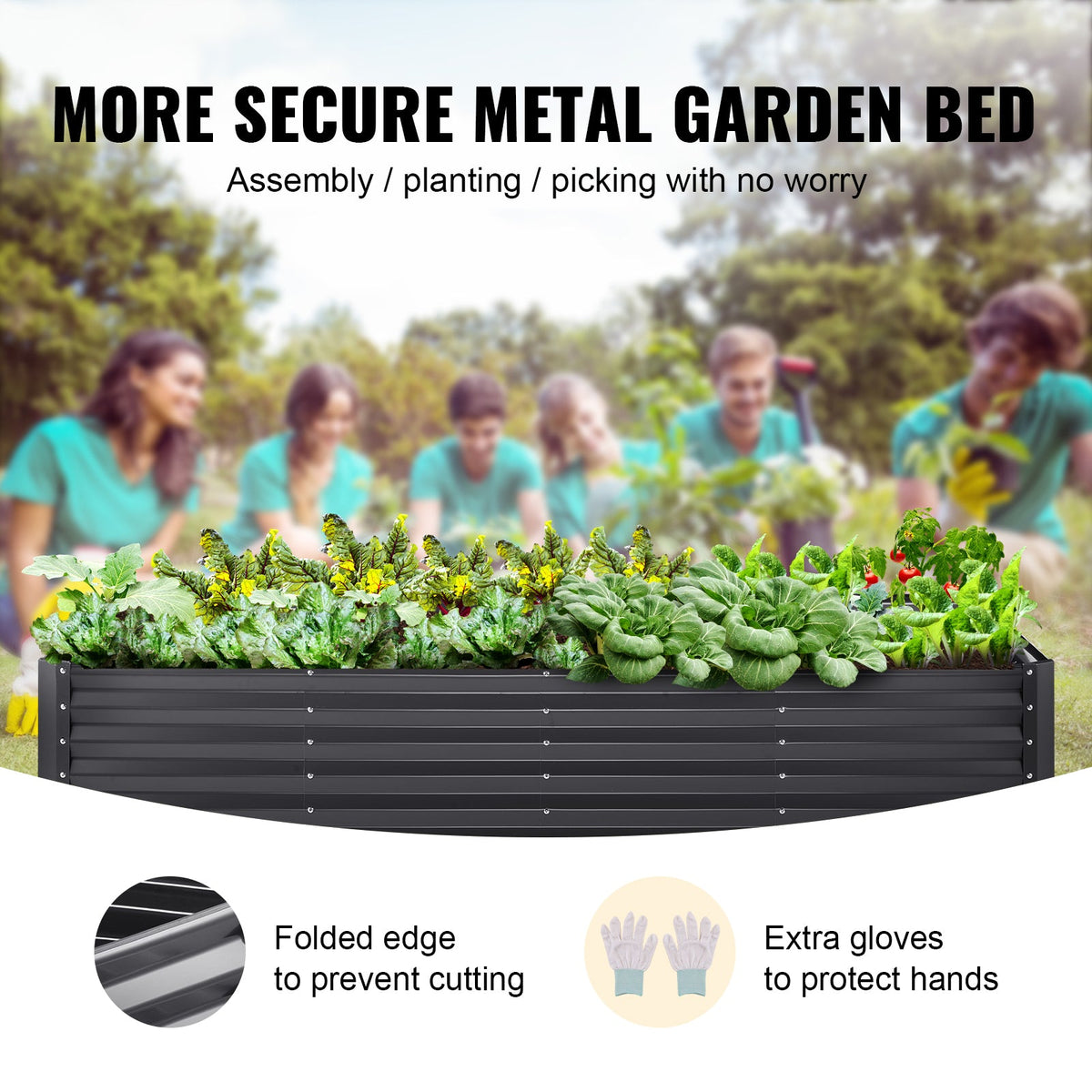 Galvanized Raised Garden Bed (94.5 x 47 in)