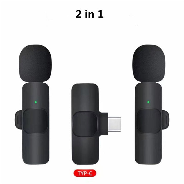 Wireless Lavalier Microphone for iPhone & Android