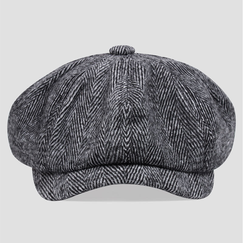 Octagonal Newsboy Cap