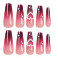 Red Heart Press-On Nails (24 Pcs)