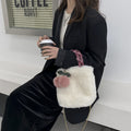 Plush Bucket Tote Bag