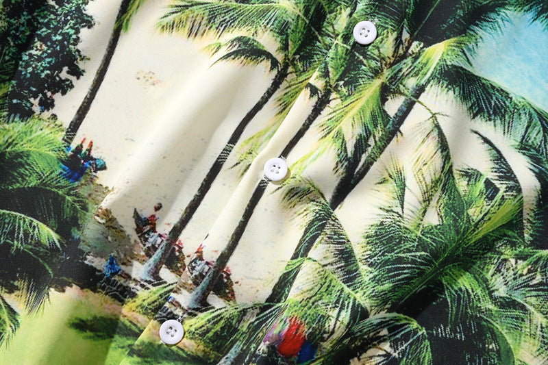 Men's 3D Beach Print Shirt